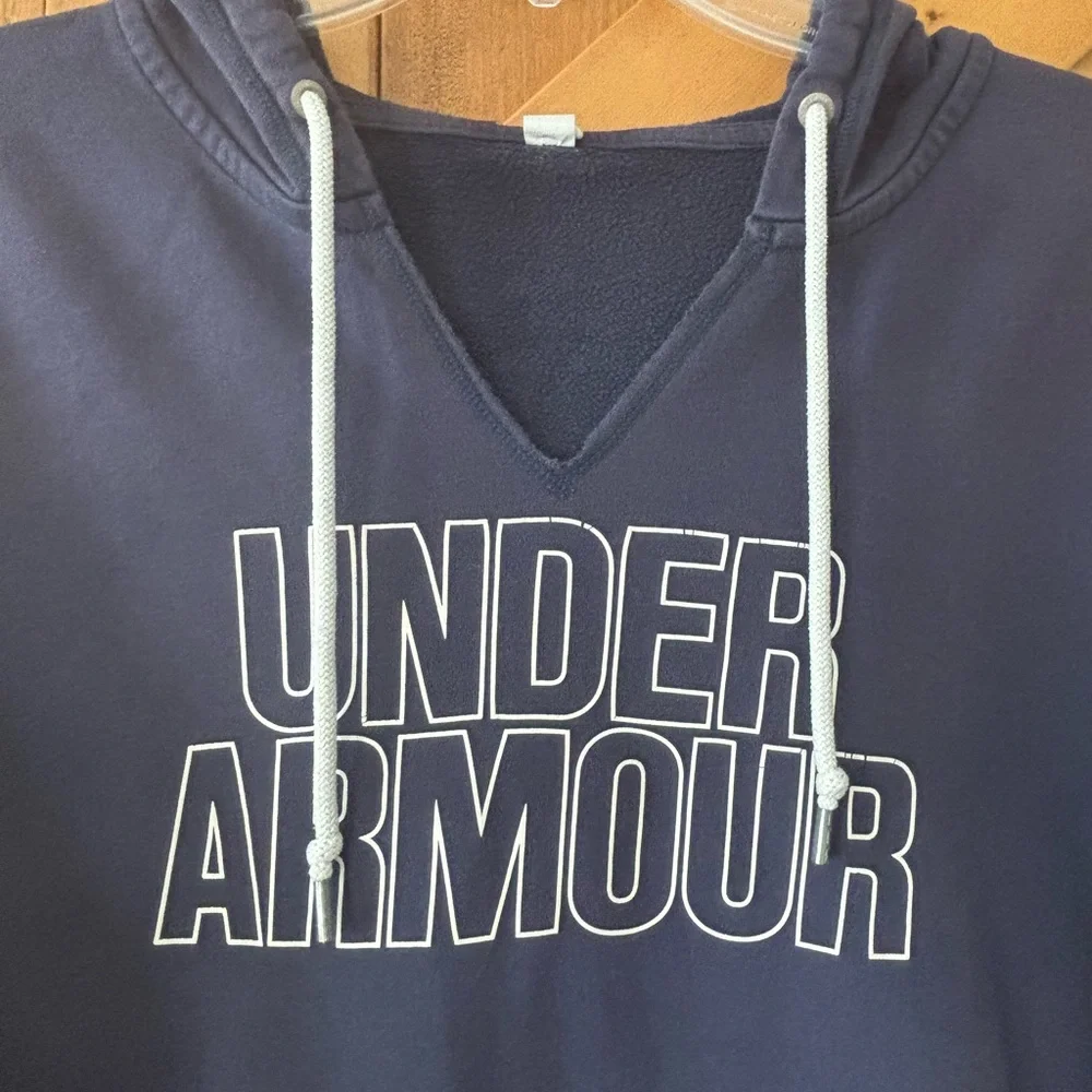 Women's Under Armour Navy Hoodie | Size Medium - Picture 3 of 6